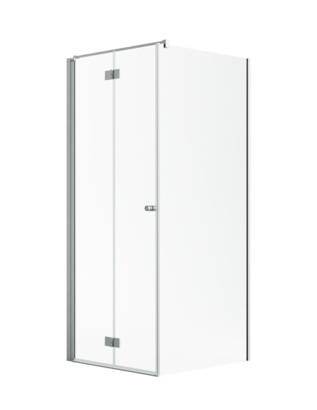 Kampinė dušo kabina Radaway Nes Brushed Nickel KDJ B