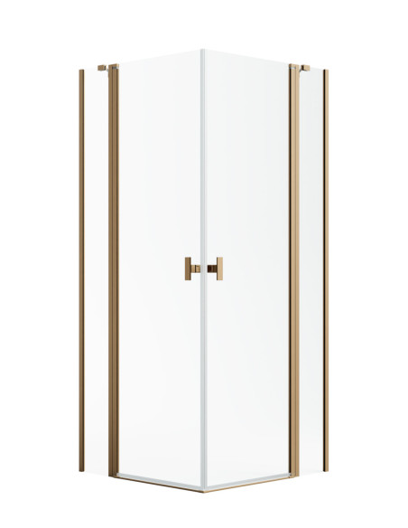 Kampinė dušo kabina Radaway Nes Brushed Copper KDD II