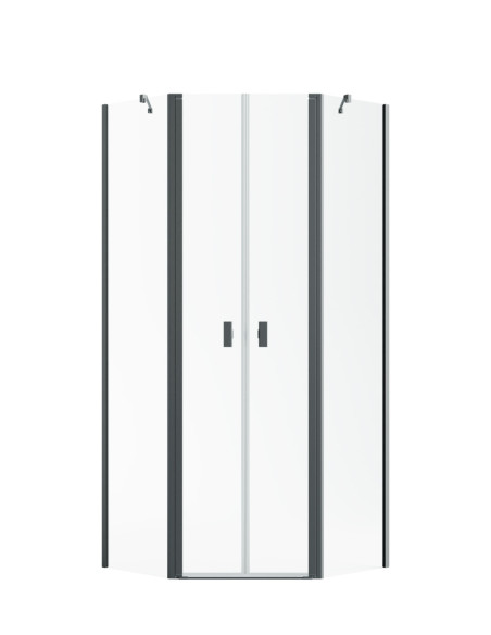 Penkiakampė dušo kabina Radaway Nes Brushed GunMetal PTD