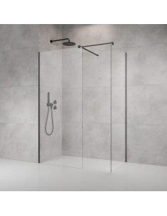 Radaway Modo X Brushed GunMetal III nejudanti dušo sienelė