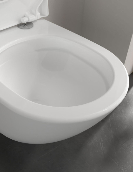 Pakabinamas unitazas Villeroy&Boch Subway 3.0 su Twist-Flush nuleidimu, Ceramic+ danga, Soft Close dangčiu