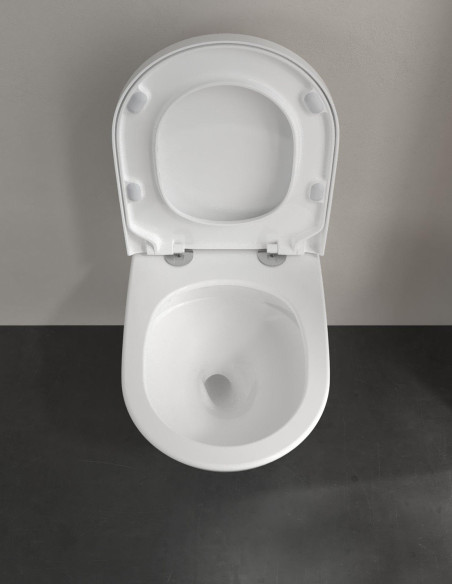 Pakabinamas unitazas Villeroy&Boch Subway 3.0 su Twist-Flush nuleidimu, Ceramic+ danga, Soft Close dangčiu