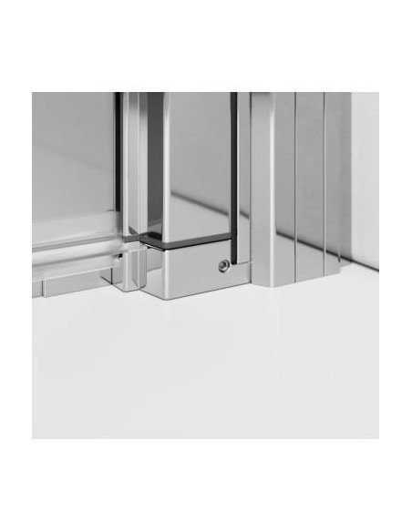 Kampinė dušo kabina Radaway Nes Brushed GunMetal KDD B + KDD I