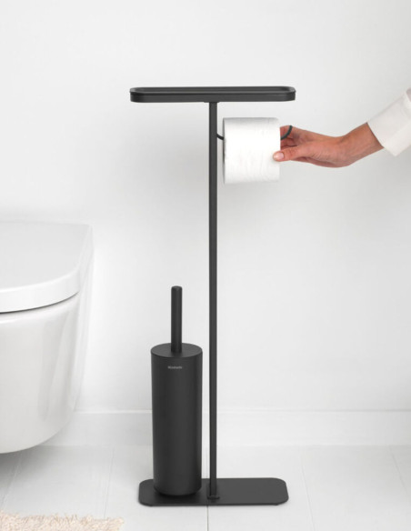 Stovas tualeto priemonėms Brabantia Mindset - juoda