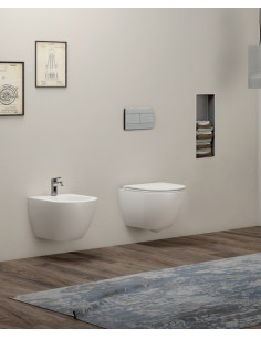 Pakabinamas unitazas Comoda EasyClean su plonu Slim SoftClose dangčiu