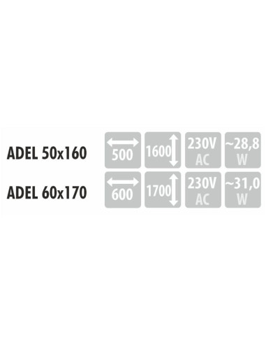ADEL ovalus LED veidrodis