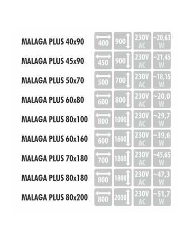 MALAGA Plus pusiau ovalus veidrodis...
