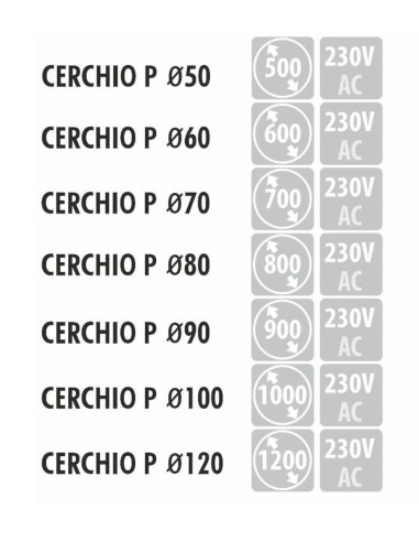 CERCHIO P apvalus LED veidrodis be...