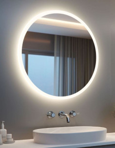 MILANO apvalus LED veidrodis