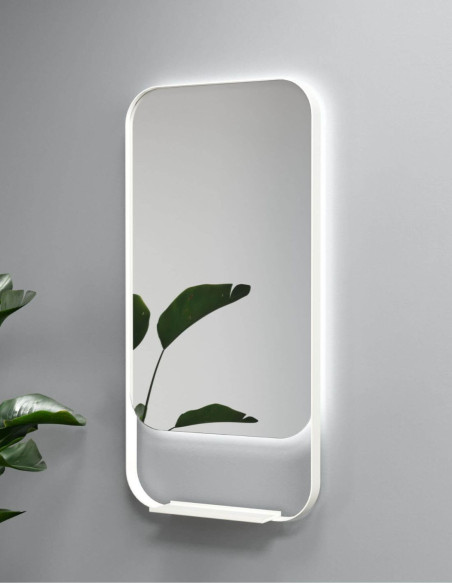 AMELIA PLUS LED veidrodis su integruota lentynėle