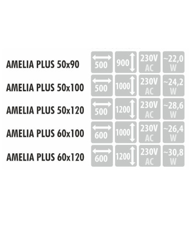 AMELIA PLUS LED veidrodis su...