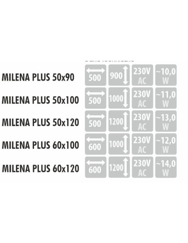 MILENA PLUS veidrodis su integruota...