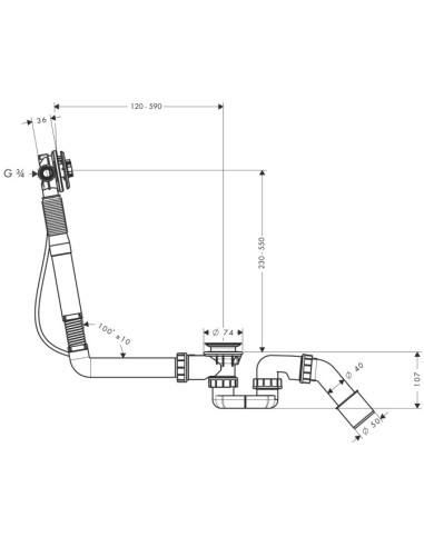 Hansgrohe Exafill S (prailgintas)...