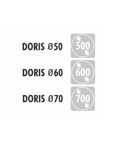 DORIS apvalus veidrodis su rėmu ir...
