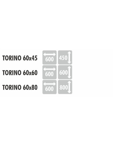 TORINO stačiakampis veidrodis su rėmu...