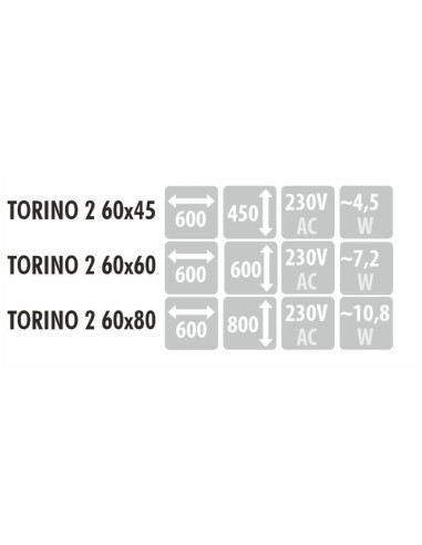 TORINO 2 stačiakampis veidrodis su...