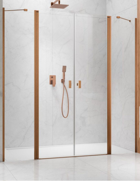 Radaway NES Brushed Copper DWD II dušo durys