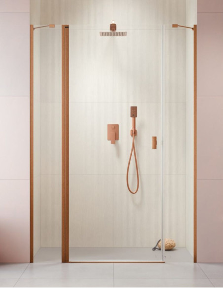Dušo durys Radaway Nes Brushed Copper DWJS