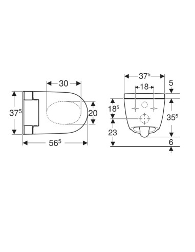 Geberit AquaClean Alba – pakabinamas...
