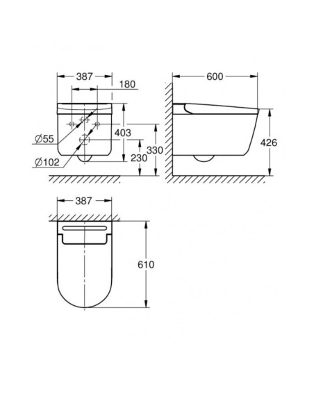 Grohe Sensia Pro – WC su bidė funkcija