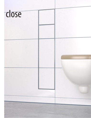 ZERO 800 – į sieną įmontuojama WC niša.