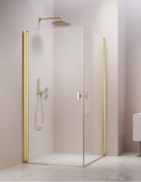 Radaway NES Brushed Light Gold KDD I kampinė dušo kabina