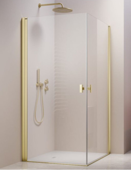 Radaway NES Brushed Light Gold KDD I kampinė dušo kabina