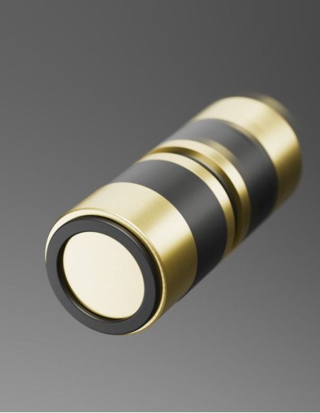 Kampinė dušo kabina Radaway Nes 6 Brushed Light Gold KDD B / KDD I