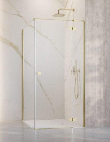 Radaway Essenza Brushed Light Gold KDJ kampinė dušo kabina