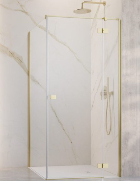 Radaway Essenza Brushed Light Gold KDJ kampinė dušo kabina