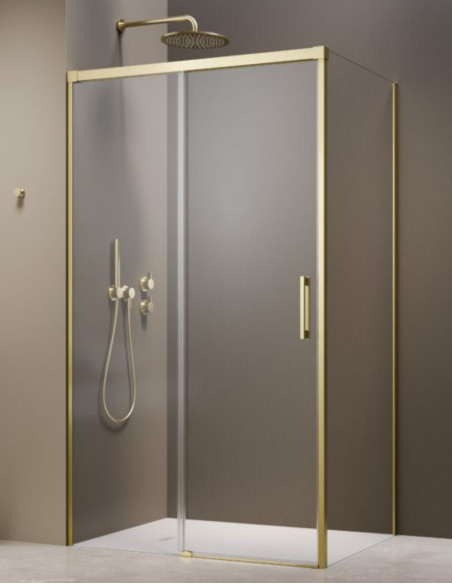 Radaway Idea Brushed Light Gold KDJ kampinė dušo kabina