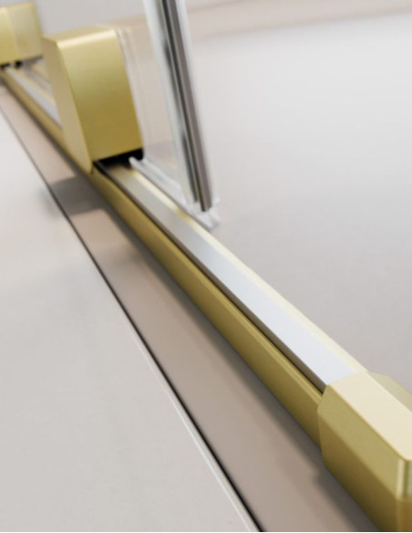 Radaway Furo Brushed Light Gold KDJ kampinė dušo kabina
