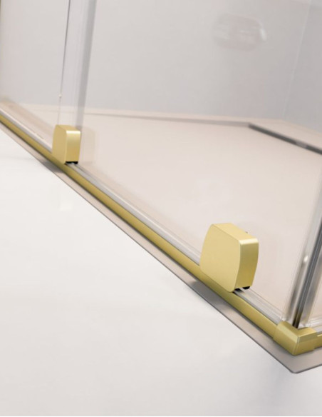 Radaway Furo Brushed Light Gold KDJ kampinė dušo kabina