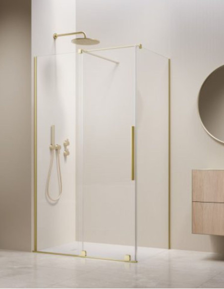 Radaway Furo Brushed Light Gold KDJ kampinė dušo kabina