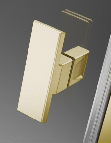 Kampinė dušo kabina Radaway Nes Brushed Light Gold KDJ II