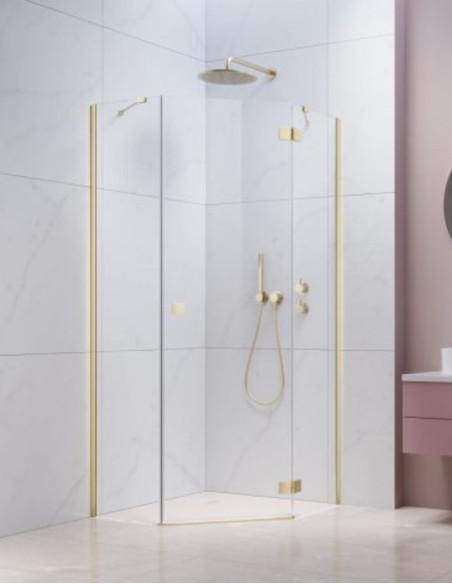 Radaway Essenza Brushed Light Gold PTJ penkiakampė dušo kabina