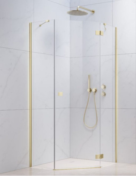 Radaway Essenza Brushed Light Gold PTJ penkiakampė dušo kabina