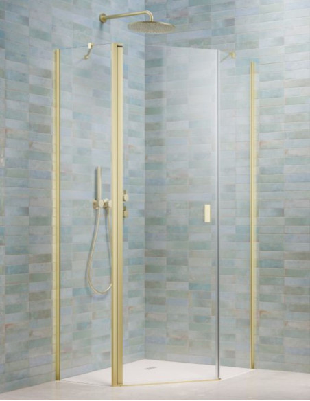 Penkiakampė dušo kabina Radaway Nes Brushed Light Gold PTJ