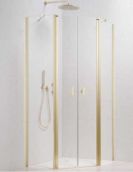 Penkiakampė dušo kabina Radaway Nes Brushed Light Gold PTD