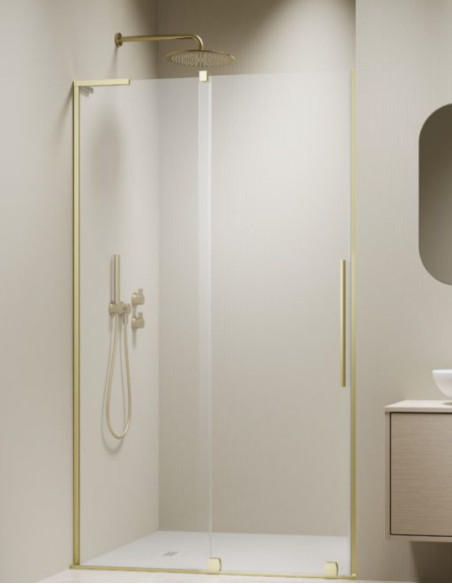 Radaway Furo SL Brushed Light Gold DWJ dušo durys