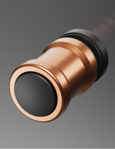Kampinė dušo kabina Radaway Nes Brushed Copper KDD B / KDD I