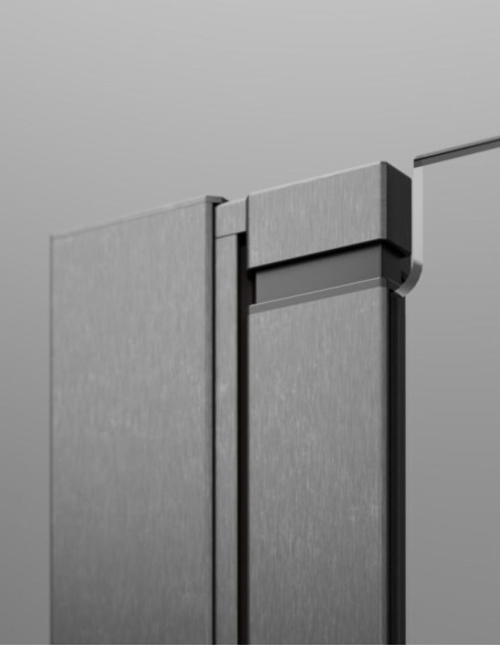Kampinė dušo kabina Radaway Nes KDD B / KDD II Brushed Gunmetal