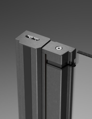 Radaway Nes Brushed Gun Metal Walk-in...