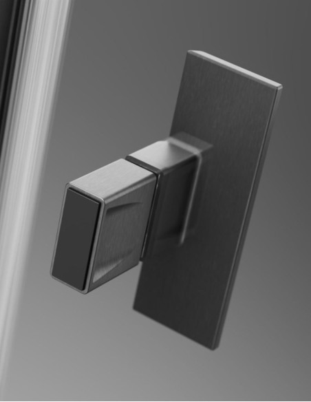 Radaway Nes Brushed Gun Metal Walk-in KDD II dušo kabina