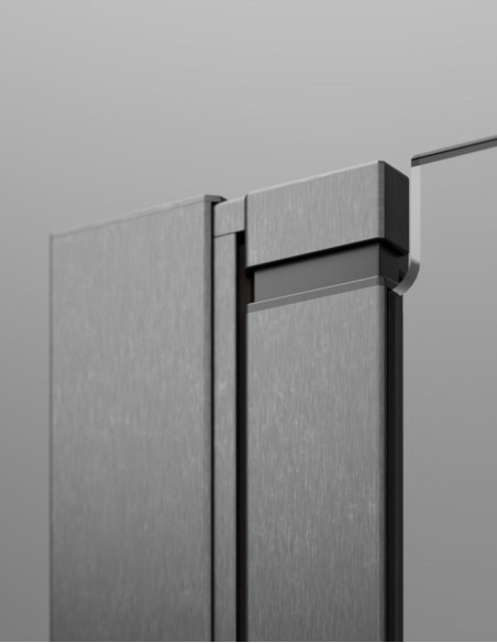 Radaway Nes Brushed Gun Metal Walk-in KDD II dušo kabina
