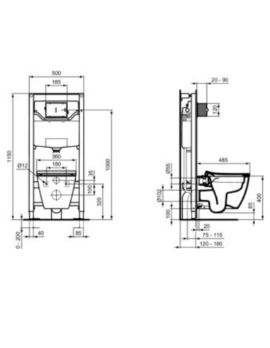 Ideal Standard ProSys potinkinis WC...