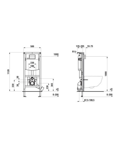 Laufen INEO-Link potinkinis WC rėmas