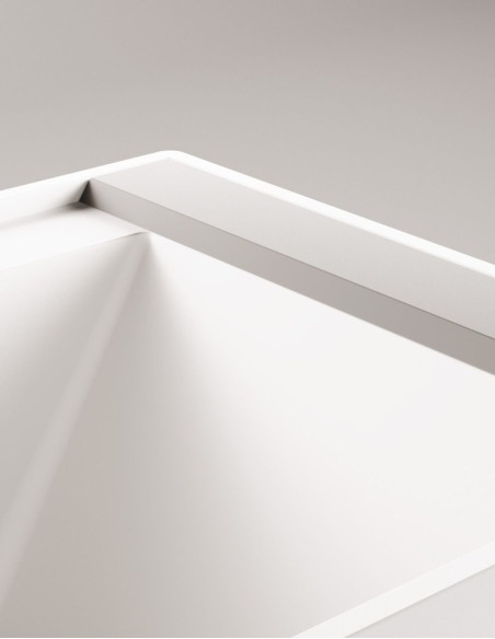 PAA Infinity – unikalių formų architektūriška „Silkstone“ vonia. 1795 x 795 mm.