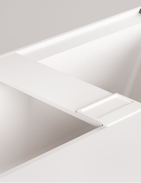 PAA Infinity – unikalių formų architektūriška „Silkstone“ vonia. 1795 x 795 mm.