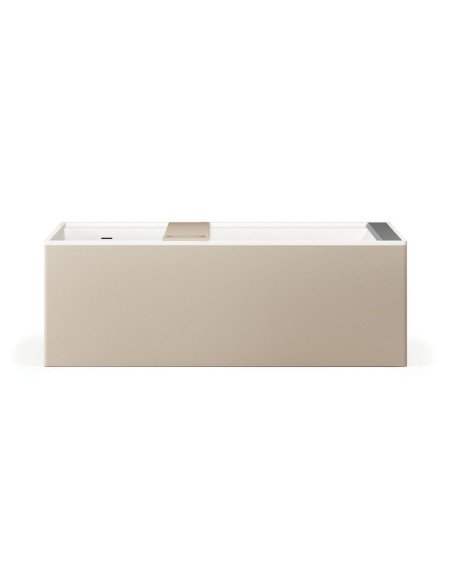 PAA Infinity – unikalių formų architektūriška „Silkstone“ vonia. 1795 x 795 mm.